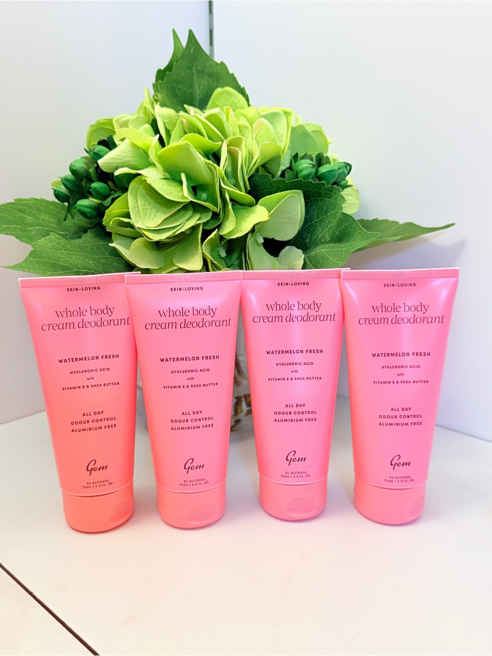 4x Whole Body Cream Deodorant — Watermelon Fresh (2.5 fl oz)